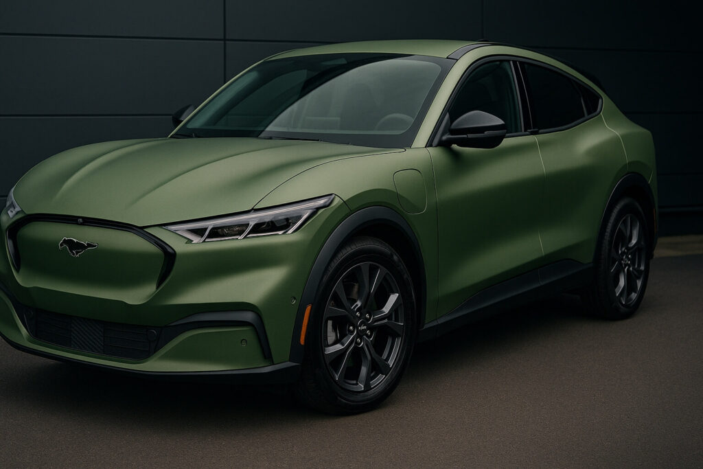 bil wrap - grøn bil