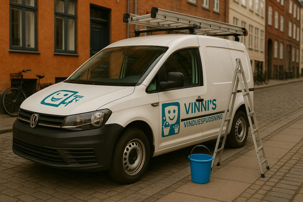 bil firma logo - vinni's vinduespudsning